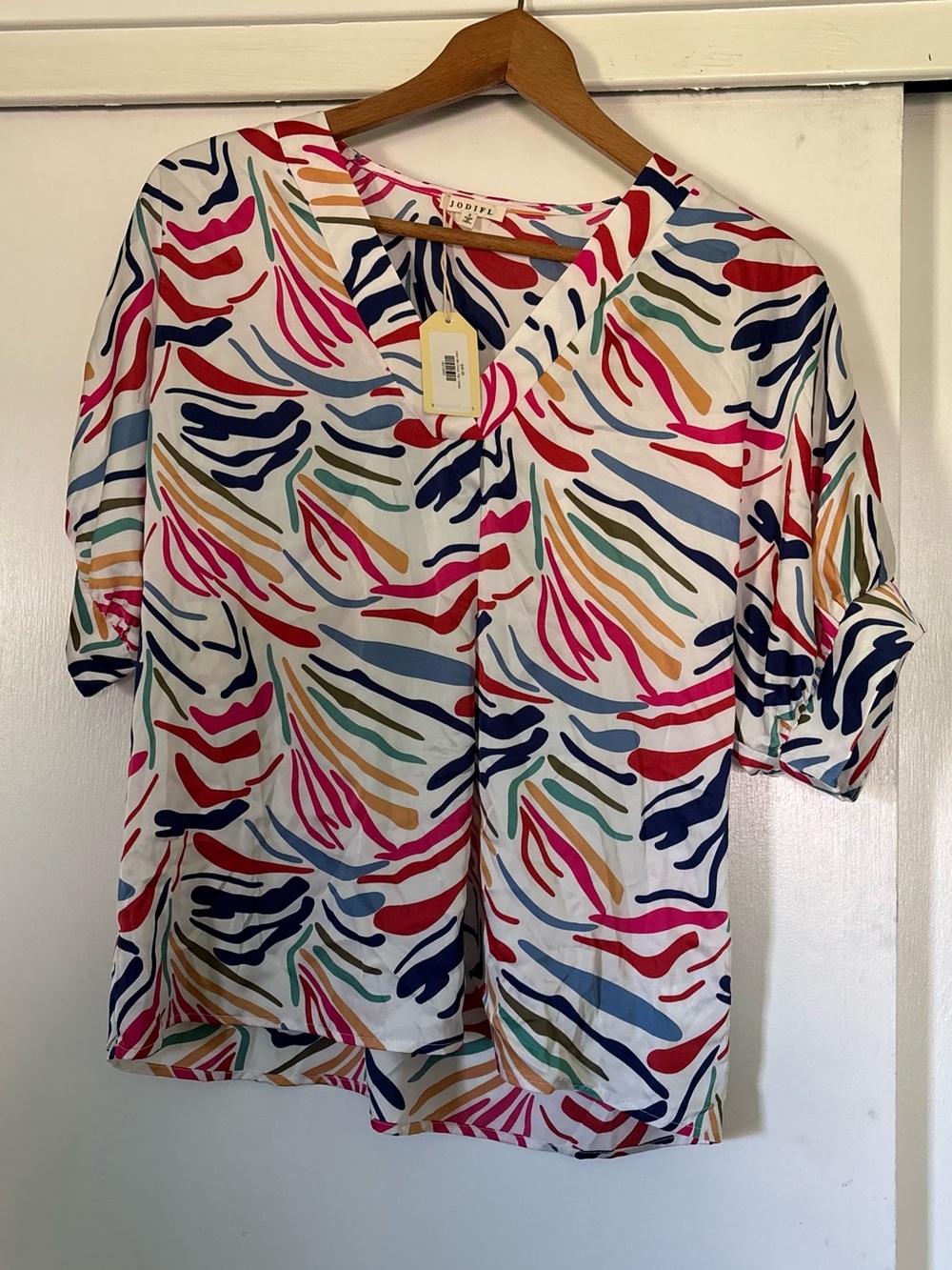 NWT Jodifl Color Me Crazy Top Size S